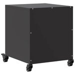 vidaXL Table de chevet noir 36x39x43 5 cm acier