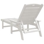 vidaXL Transat Blanc 73.5 x 92 x 90 cm Plastique