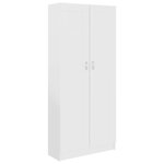 vidaXL Bibliothèque Blanc 82 5x30 5x185 5 cm Bois d'ingénierie