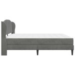 vidaXL Cadre de lit avec tête de lit Gris foncé 180 x 200 cm Velours