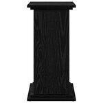 vidaXL Support d'affichage avec stockage Chêne noir 31 x 30 x 60 cm