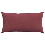 vidaXL Coussins de canapé 2 Pièces Bordeaux 80 x 40 cm tissu