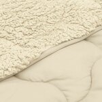vidaXL Duvet d'hiver 140 x 220 cm Hiver Crème Respirant