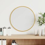 vidaXL Miroir mural Doré Ø 30 cm Rond