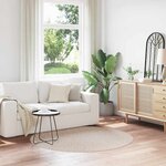 vidaXL Tapis Crème 160 x 160 cm Polypropylène