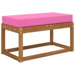 vidaXL Coussin de Siège d'Extérieur 100   polyester Rose