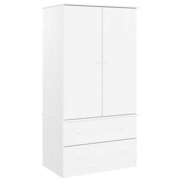vidaXL Garde-robe ALTA blanc 90x55x170 cm bois massif de pin