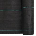 vidaXL Membrane anti-mauvaises herbes noir 1 5x200 m PP