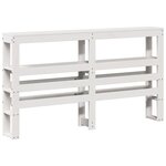 vidaXL Cadre de lit avec tête de lit blanc 160x200 cm bois pin massif