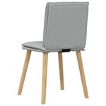 vidaXL Chaises à manger lot de 4 gris clair tissu