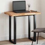 vidaXL Dessus de table rectangulaire 80x50x4 cm bois massif d'acacia