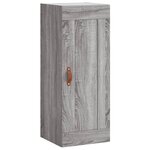 vidaXL Armoire murale sonoma gris 34 5x34x90 cm bois d'ingénierie