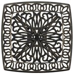 vidaXL Table de jardin bronze 53x53x53 cm aluminium coulé