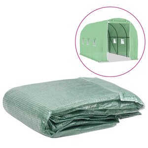 vidaXL Couverture de remplacement de serre (6 86m²) 200x343x200cm Vert