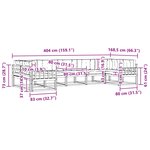vidaXL Ensemble de canapés d'extérieur 7 pc Blanc et Beige