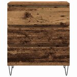 Buffet vidaXL avec tiroirs en bois ancien 60x35x70 cm en bois d'ingénierie