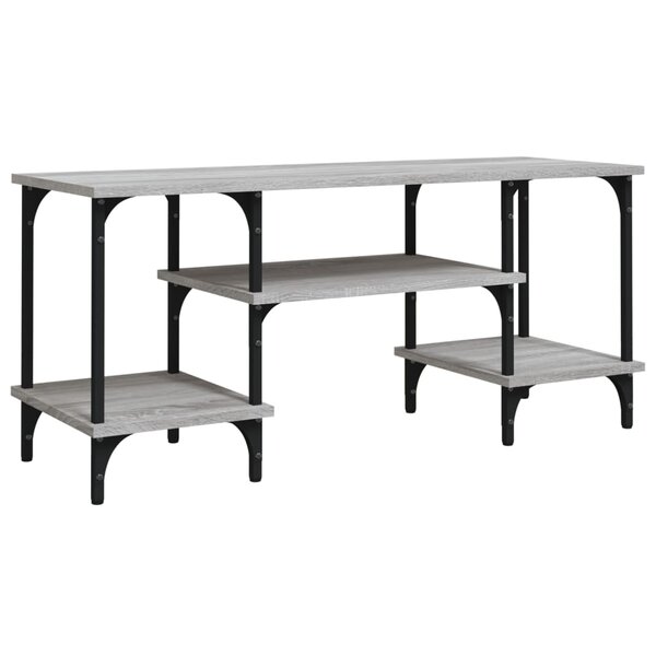 vidaXL Meuble TV sonoma gris 102x35x45 5 cm bois d'ingénierie