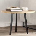 vidaXL Dessus de table rond Ø60x2 cm bois massif d'acacia