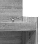 vidaXL Armoire à chaussures sonoma gris bois d'ingénierie