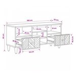 vidaXL Armoires de rangement avec tiroir Marron 100 x 33 5 x 46 cm