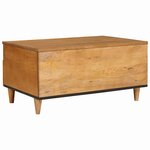 vidaXL Table basse avec tiroir Marron clair 80 x 54 x 40 cm