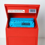 Boîte à colis moyenne 1 porte Rouge à accès frontal Acier galvanisé SMART PARCEL BOX™