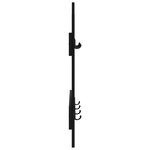 vidaXL Porte-manteau mural Chêne Noir 60 x 3 x 82 cm Bois d'ingénierie