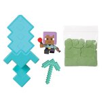 Mattel JCD12 - Minecraft - Figurine à collectionner Mini Mode Mining - 1 pièce