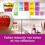 Pack 12 Bloc-note adhésif Super Sticky Notes  48 x 48 mm Ultra POST-IT