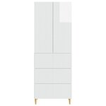 vidaXL Ensemble de Meubles 2 Pièces 66 x 34 5 x 90 cm Bois d'ingénierie