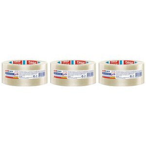 Ruban Adhésif d'Emballage Monofilament 50 m x 50 mm Transparent Ultra resistant x 3 TESA