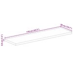vidaXL Dessus de table 110x50x3 8cm rectangulaire bois massif manguier