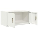 vidaXL Armoire de rangement Blanc 80 x 40 x 40 cm Acier
