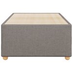 vidaXL Cadre de lit sans matelas taupe 90x190 cm tissu