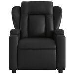 vidaXL Fauteuil de massage inclinable électrique noir similicuir