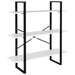 vidaXL Bibliothèque blanc 100x30x105 cm bois d’ingénierie