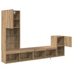 vidaXL Meubles TV muraux Chêne artisanal Bois d'ingénierie