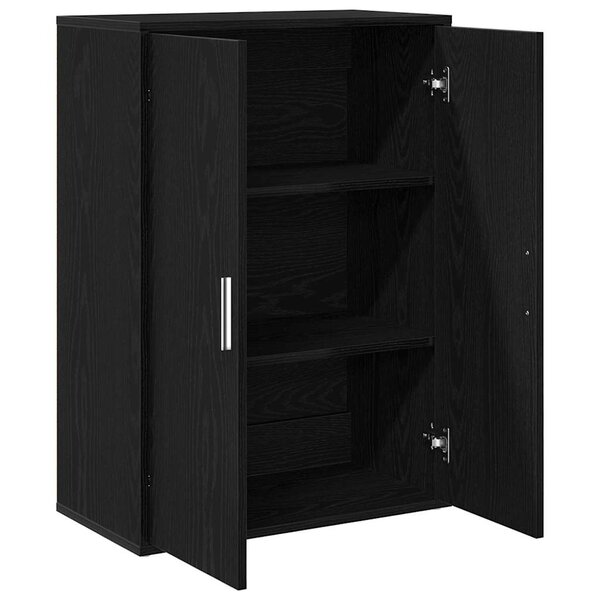 vidaXL Buffet Chêne noir 60 x 31 x 84 cm Bois d'ingénierie