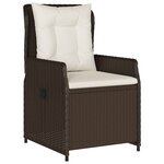 vidaXL Ensemble de Salle à Manger de Jardin 9 Pièces Marron Poly Rattan