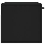 vidaXL Armoire murale noir 80x36 5x35 cm bois d'ingénierie