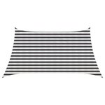 vidaXL Voile d'ombre Anthracite et blanc 3 / 4 x 2 m HDPE