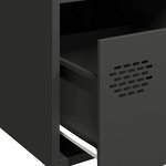 vidaXL Buffet noir 35x39x73 5 cm acier laminé à froid