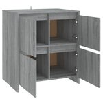 vidaXL Buffet Sonoma gris 70x41x75 cm Bois d'ingénierie