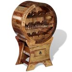 vidaXL Casier à bouteilles 10 bouteilles Bois massif de récupération