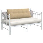 vidaXL Coussin de Dos Vert gris 120 x 50 cm Tissu en velours côtelé