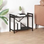 vidaXL Bibliothèque Chêne noir 60 x 30 x 48.5 cm Bois d'ingénierie
