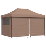vidaXL Tente de réception pliable escamotable avec 4 parois latérales