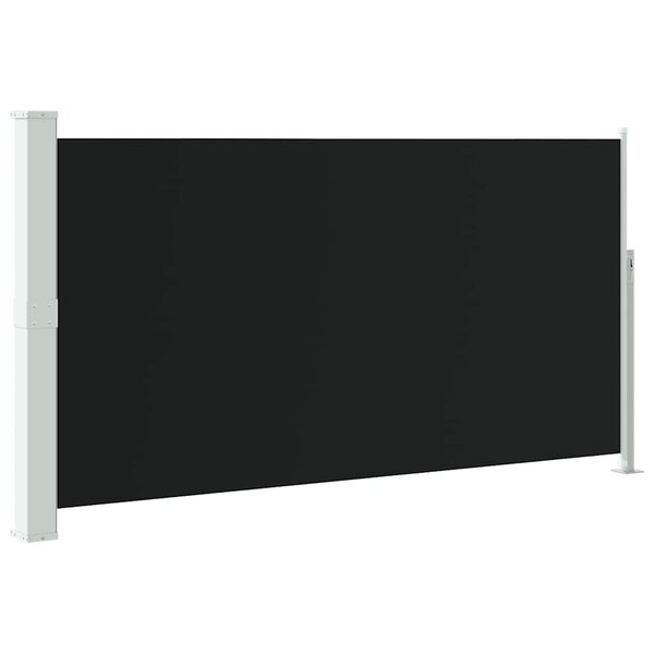 vidaXL Auvent latéral rétractable de patio 170x300 cm Noir