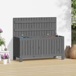 vidaXL Boîte de rangement de jardin Gris 108x42 5x54 cm Bois de pin