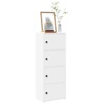 vidaXL Bibliothèque blanc 40x24x102 cm bois d'ingénierie